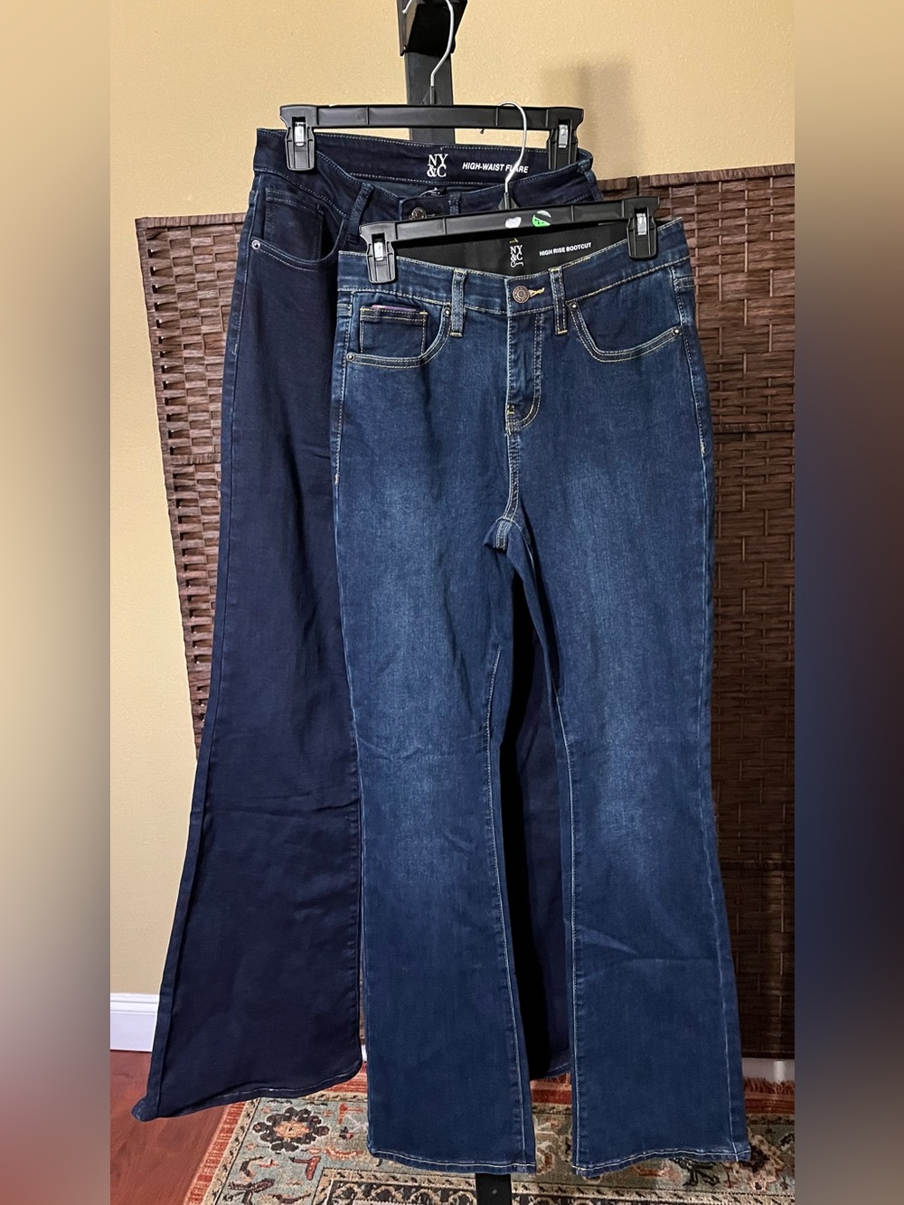 New York & Company Jeans Bundle (2) -Size 6 High Waist Flare & High Rise Bootcut - Picture 2 of 9